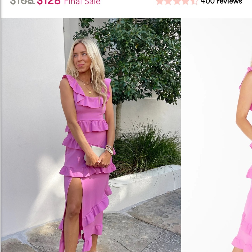 Show Me Your MuMu Vibrant Pink Asymmetrical Dress